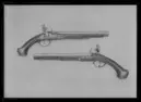 Flintlåspistol m: 1717 för Livskvadronen, Sverige (avkortad), tillverkad i Örebro.