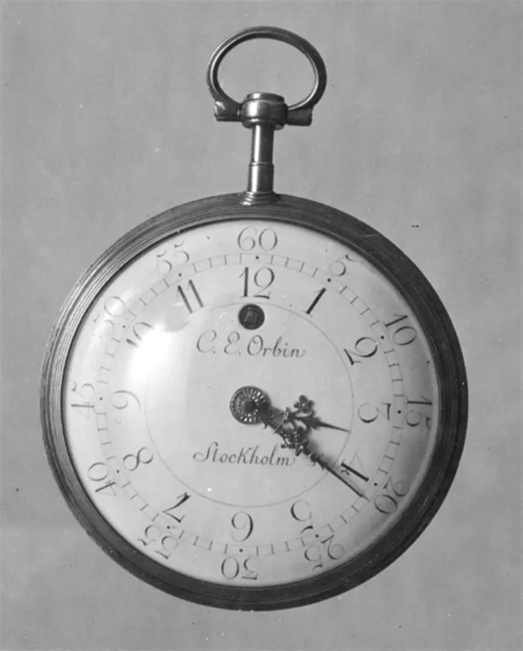 Fickur, signerat C. E. Orbin, Stockholm ca 1780.