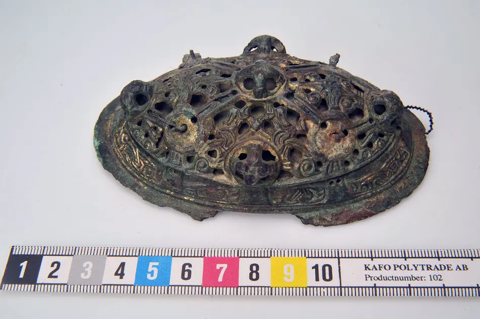 Oval spännbuckla P51