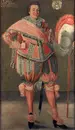 Jörgen Pålman, f. 1597, kapten. 
Tempera på duk.