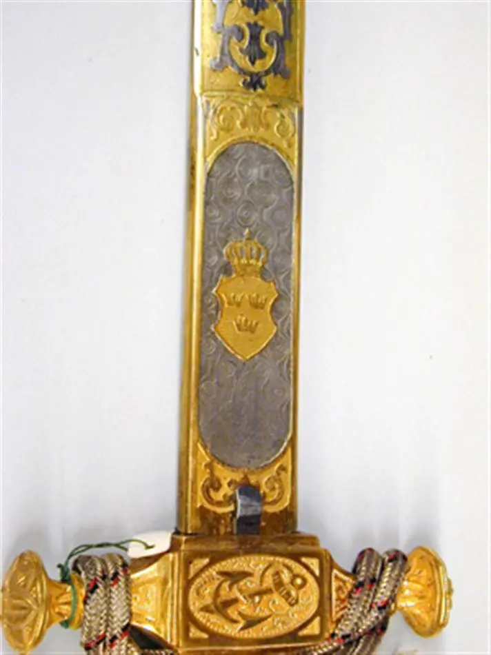 Stickert för amiral i kejserliga tyska marinen, 1900-talets början. Samhörande nr 5452-5453.