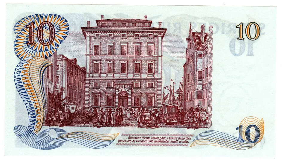 SVERIGES RIKSBANK 1668-1968 10 KRONOR