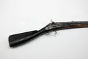 Slagsnapplåslodbössa, utfjäderslås, tåspänn,  Norrbotten, 1866