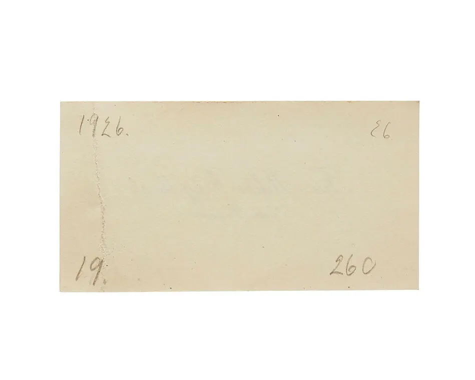 Visitkort från Fru Hilda Engelhart, f. Bergman.