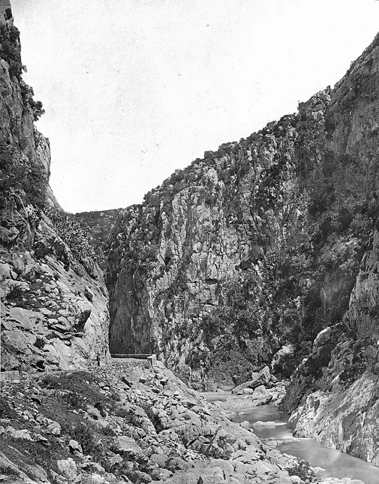 Fotografi. Gorges de Palestro, Algeriet.