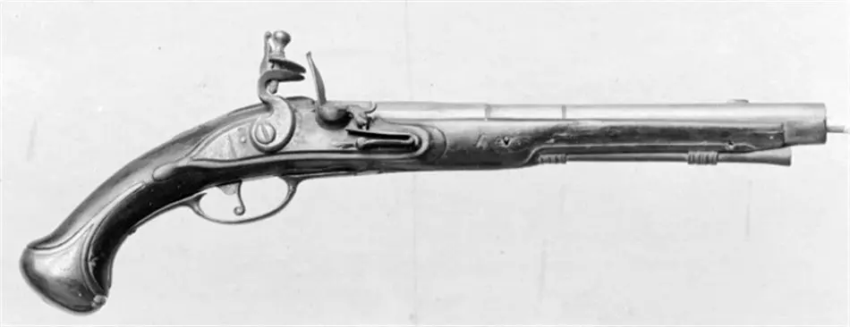 Flintlåspistol, avkortad(?), Jönköping, 1700-talets början