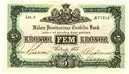 Mälare Provinsernas Enskilda Bank - Fem kronor