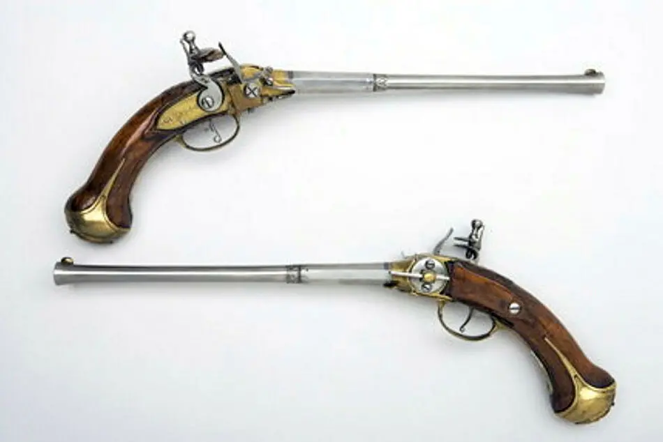 Bild på flintlåsmagasinpistol