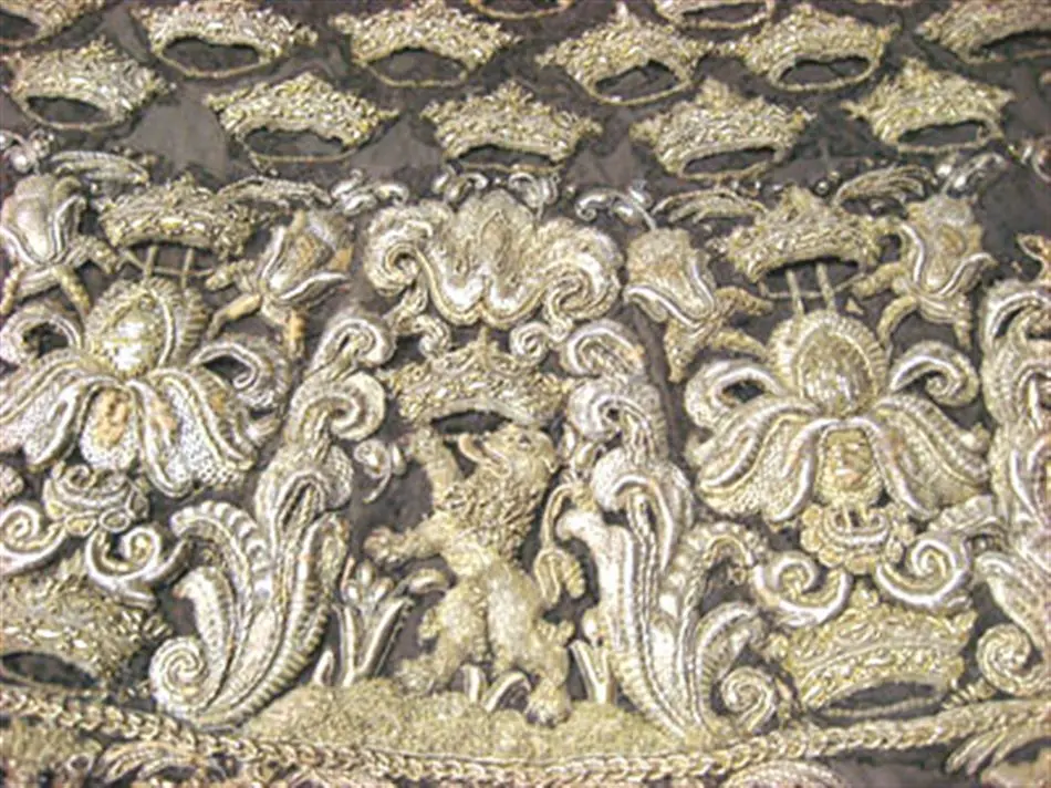 Bogstycke, hör till Kyritzryttarens utrustning, vilken ingick i Karl X Gustavs begravningståg den 4 november 1660.