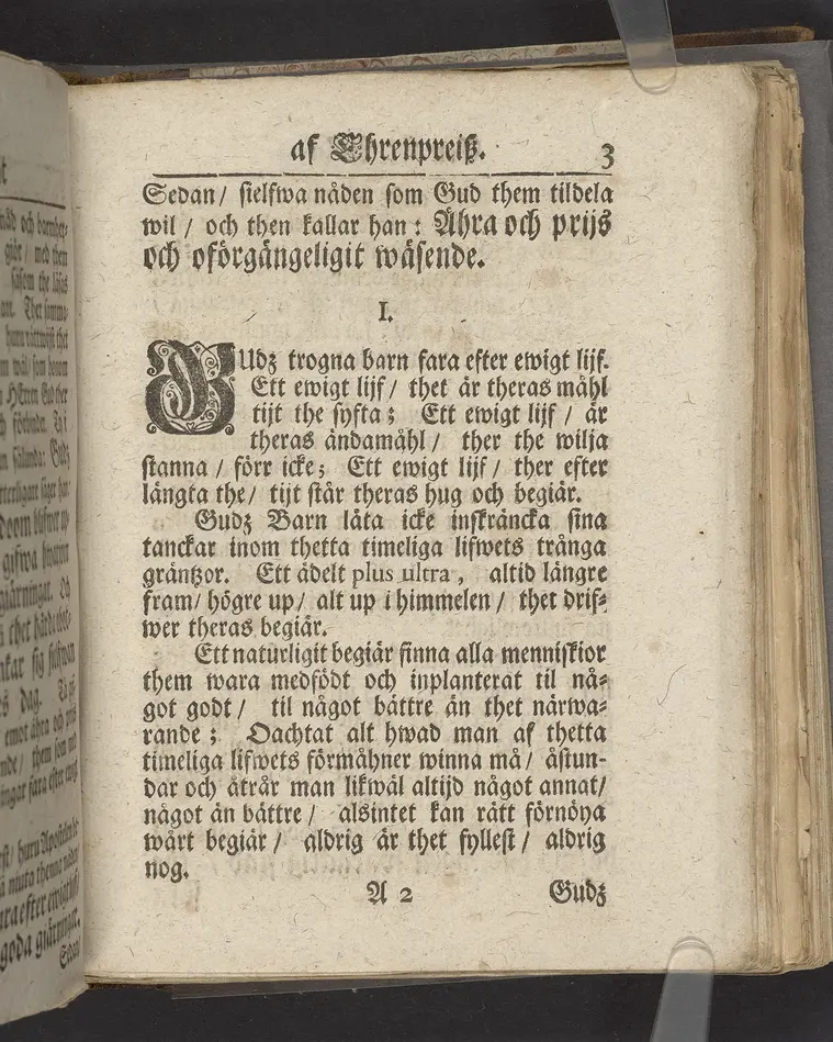 Een söt lucht af Ehrenpreisz, hwilken för thetta öfwer-inspectoren, then ädle och wälborne herren, nu hoos Gud weinnerligen salige, Herr Hans Ehrenpreus, lemnade ... tå thes dödelige deel nedsattes i griften, för altaret, uthi Arboga stadz-kyrckia, den 5. octobr. anno 1711 ... Stockholm, hos Johan H. Werner, kongl. May:tz och Upsala academiæ boktr. Åhr 1711.
