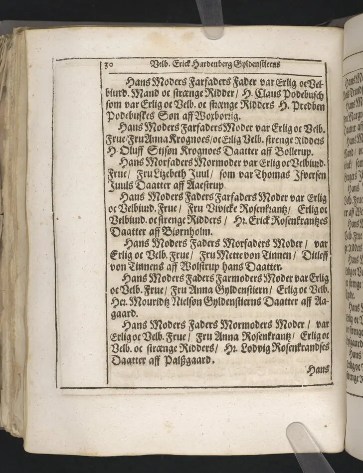 Guds börns stora bitterhed i denne jordiske fred... Da den erlig oc velbiurdig mand, Erick Hardenberg Gyldenstiern. Herre til Svanholm oc Karssholm... udi vor Frue Kircke udi Ydsted bleff bestädiget den 23 Januarij anno 1666. Oc forklaret aff Hans Hanssøn Resener... Tryckt i Malmø, aff Vitus Haberegger, aar 1667.