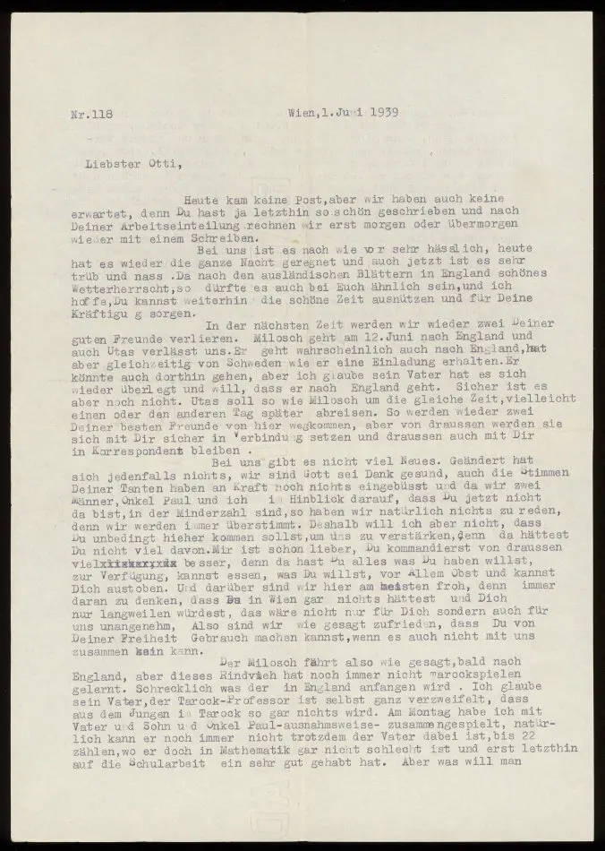 Bild på Brev från Elise och Josef Ullmann 1939-06-01