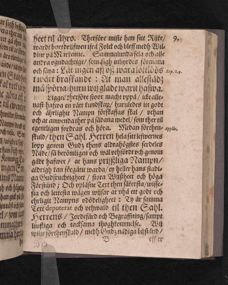 Corona sapientiæ, thet är wijsshetennes krona, medh een kort förklaring ... förfärdigat och vthi ... Christer Bondes ... begraffning ... framstelt aff Zachario L. Klingio ... Stockholm, tryckt hoos Ignatium Meurer ... anno MDCLXIII.