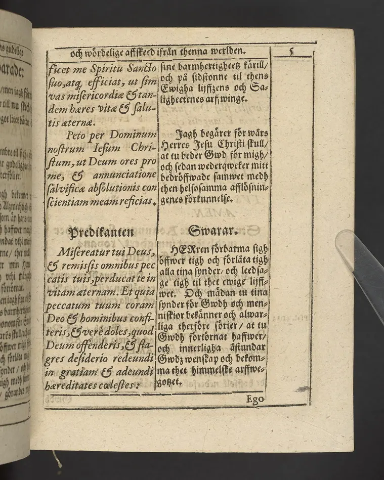 Agon regius, konglige Majesteetz till Swerige etc. H. Johans III... dödzkamp... Anteknat förste gången... på latiniskt språk... Dn. Jona Petri Nericio... Men nu... besmyckiat... medh Threnodia dramatica och... Drotningz Gunilæ epithaphijs... ich en... oration om... konungens... leffwerne... authore, Sylvestro Johan. Phrygio... Holmiæ A.C. 1620.