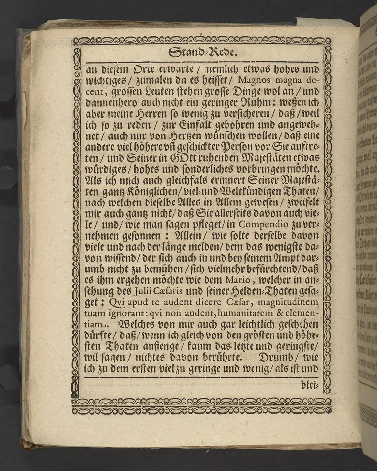 Lob eines rechtschaffenen, auszgeübeten und consummaten Königs, insonderheit aber des nunmehr in Gott ruhenden Carll Gustaffs der Schweden, Gothen und Wenden Königes ... zu vollführung derer in Alten Stettin angestellten Leich-Procession, in der Schloszkirche daselbst in einer Stand-Rede ... vorgestellet, von Ludovico Jacobi ... Mit kurtzer Beschreibung desselben Leich Conduicts, und dabey gepflogenen Solennitäten.