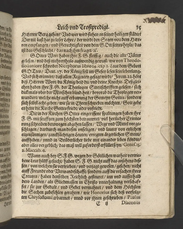 Ein Klagrede, über dem seligen und christlichen Abschied ... desz ... Herrn Wilhelens, Landgraffen zu Hessen, Graffen zu Catzenelnbogen ... anno 1592 ... Gehalten den 10. septembris in der Newenstatt zu Cassel, durch Johannem Strackium ... Gedruckt zu Marpurg, durch Paulum Egenolff, im Jahr, MDXCIII.