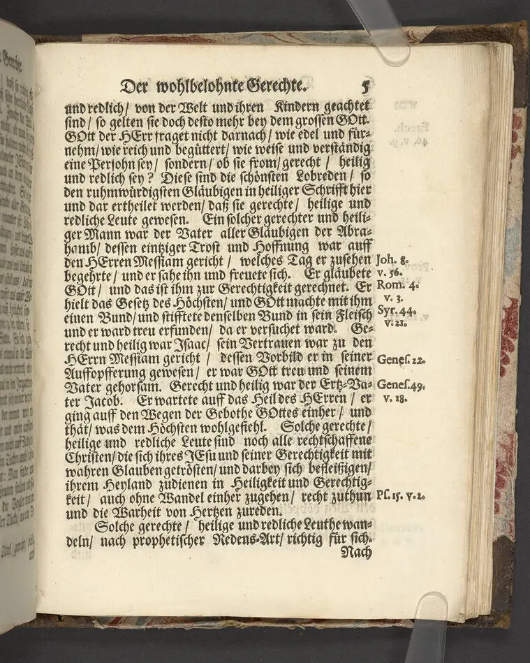Der wohlbelohnte Gerechte, als der Weyland wohl-ehrenveste ... Diedrich von der Liedt, wohlbenahmter Kauff- und Handels-Mann in dieser königlichen Residentz-Stad Stockholm, und der hiesigen löblichen deutschen Kirchen wohlverordneter Eltester und Vorsteher, den 22. April, im Jahr Christi 1700. in der St. Nicolai Kirchen, bey volckreicher Versamlung, ansehnlich zur Erden bestetiget worden, fürgestellet aus dem 16. und 17. Versickeln des 5. Capitels des Buchs der Weiszheit, von M. Ægidio Strauchen ... Stockholm, gedruckt bey Olao Enæo, königl. Antiq. Arch. Buchdr.