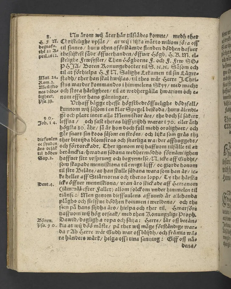 Symbolum Carolinum... Her Carls thens IX.des... symbolum, Iehova solatium meum, Gudh min tröst: Vthi then höghborne furstinnes... E. Sophies... begraffning i Strängnäs domkyrkio, then 22. Aprilis, anno 1612... Framstält vtaff M. Laurentio Paulino Gotho... Tryckt i Stockholm, af Ignatio Meurer, åhr 1613.