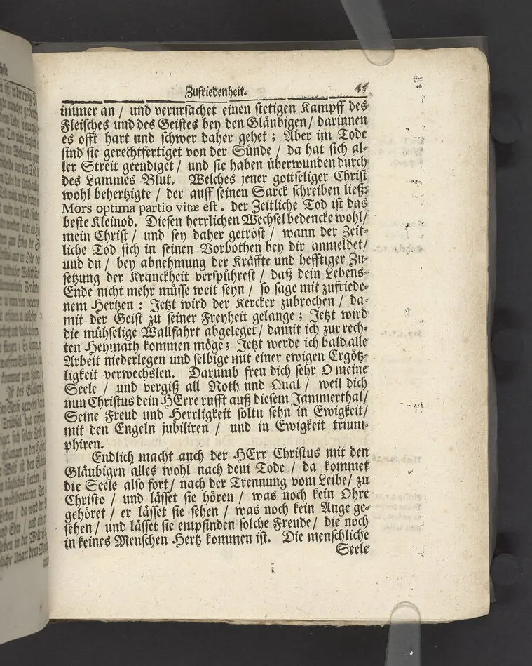 Die christruhmlichste Zufriedenheit, bey hoch-adelicher Beerdigung, an der ... Fr. Catharina Ebelings, des ... Hrn. Johann Albert Huswedels ... Fr. Wittwen, welche im Jahr 1693 ... den 26 Septembr ... in der Soldenauischen Kirchen, zu ihrer Ruhe-Stätte gebracht worden ... Fürgestellet von M. Aegidio Strauchen ... Stockholm, gedruckt bey Johan Billingsley.