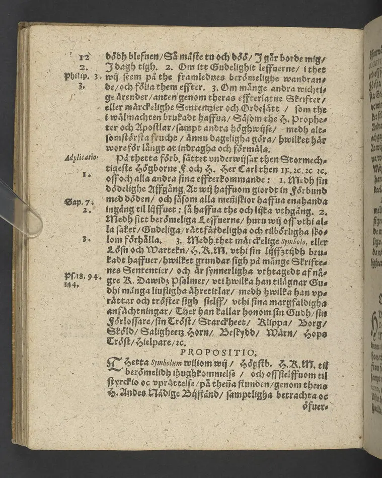 Symbolum Carolinum... Her Carls thens IX.des... symbolum, Iehova solatium meum, Gudh min tröst: Vthi then höghborne furstinnes... E. Sophies... begraffning i Strängnäs domkyrkio, then 22. Aprilis, anno 1612... Framstält vtaff M. Laurentio Paulino Gotho... Tryckt i Stockholm, af Ignatio Meurer, åhr 1613.