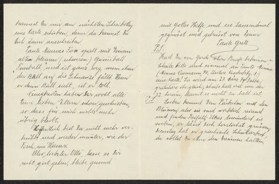 Brev från Grete Kollmann 1939-03-04