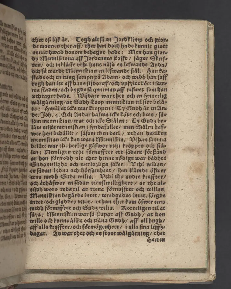Then VI. lijkpredikningen ... vthi ... s. hustru Malins Måns Clemetsons, begraffning, i Bootkyrkia, then 31 maij, anno 1619.
