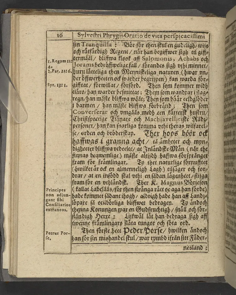 Agon regius, konglige Majesteetz till Swerige etc. H. Johans III... dödzkamp... Anteknat förste gången... på latiniskt språk... Dn. Jona Petri Nericio... Men nu... besmyckiat... medh Threnodia dramatica och... Drotningz Gunilæ epithaphijs... ich en... oration om... konungens... leffwerne... authore, Sylvestro Johan. Phrygio... Holmiæ A.C. 1620.
