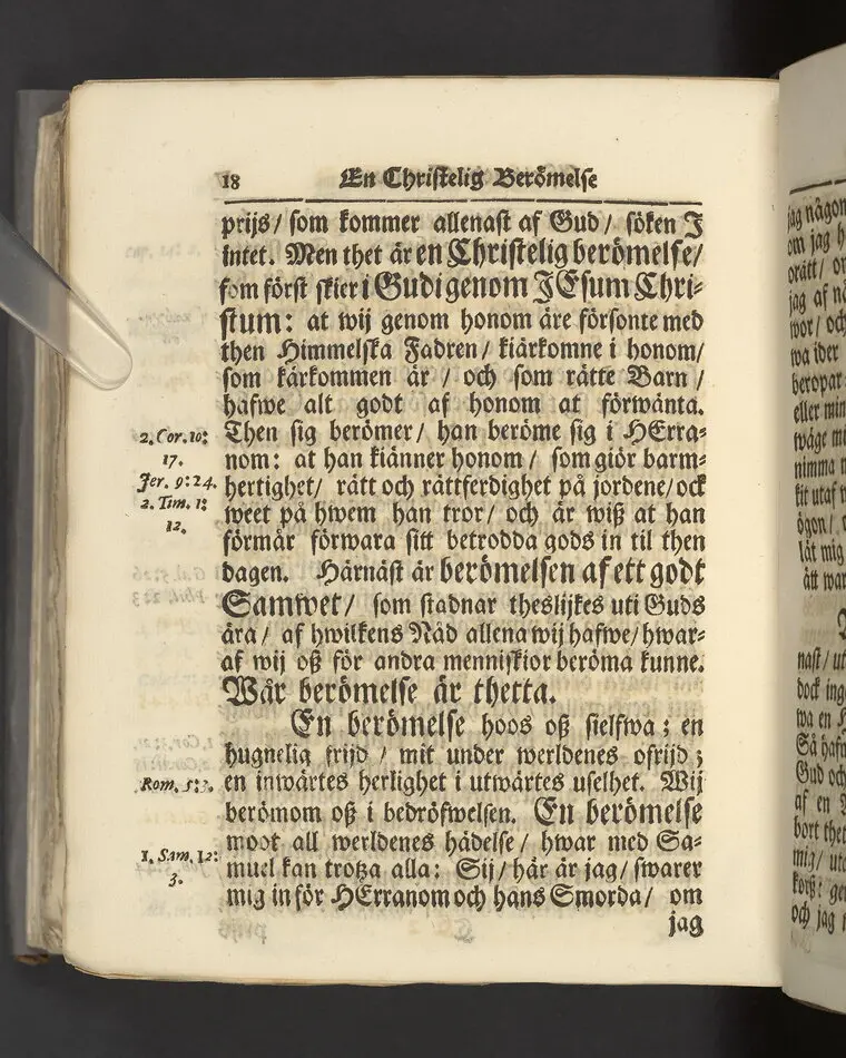 Gloriatio christiana, det är, en christelig berömelse af ett godt samwet. Hwilken den helige apostelen hafwer föreskrifwit; fordom kongl. may:ts tro-tienare ock Norkiöpings stads politie-borgmästare ... Carl Johansson altid älskat; och wid des jorde-färd uti en folckrijk församling den 23 febr. år 1708. allom christnom til efterdöme lemnat Petrus Asp ... Stockholm, tryckt, uti kongl. boktryckerie hos Joh. H. Werner, 1709.