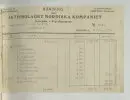 Kvitto från Aktiebolaget Nordiska Kompaniet, 1909