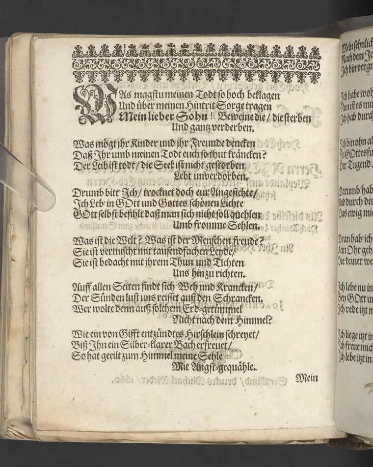 Sapphische Trost-Rede, der ... Fr. Elisabeth von Jaszmundt, des ... Herrn Rickman von der Lancken ... Fraw Wittwen als dieselbe den 8. Novembr im Jahr Christi 1660 ... in S. Nicolai Kirche zum Stralsund der Erden unser aller Mutter wider zugebracht ... abgefasset, von ... Joachim Rickman, Julius Baltzer, und Johan Carol von der Lancken, Stralsund, druckts Michael Meder, 1660.