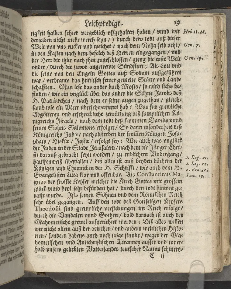 Christliche Leichpredigt Bey der Begräbnusz, weylandt der Durchleuchtigen Hochgebornen Fürstin vnd Churfürstlichen Fräwlein ... Christinae, Geborner Pfaltzgrävin bey Rhein ... gedächtnusz. Welche Sontags den 11. Julij Anno 1619 ... im 47. Jahr, Ihres alters ... im F. Schlosz zu Zweybrücken ... entschlaffen, vnd folgenden 25. Julij ejusdem anni, in der Pfarkirchen daselbst ... ist zur Erden bestattet worden. Gehalten Durch Bartholomaeum Hexamerum Diener am wort Gottes daselbst. Gedruckt in der Churfürstlichen Stadt Heydelberg, bey David Albin.