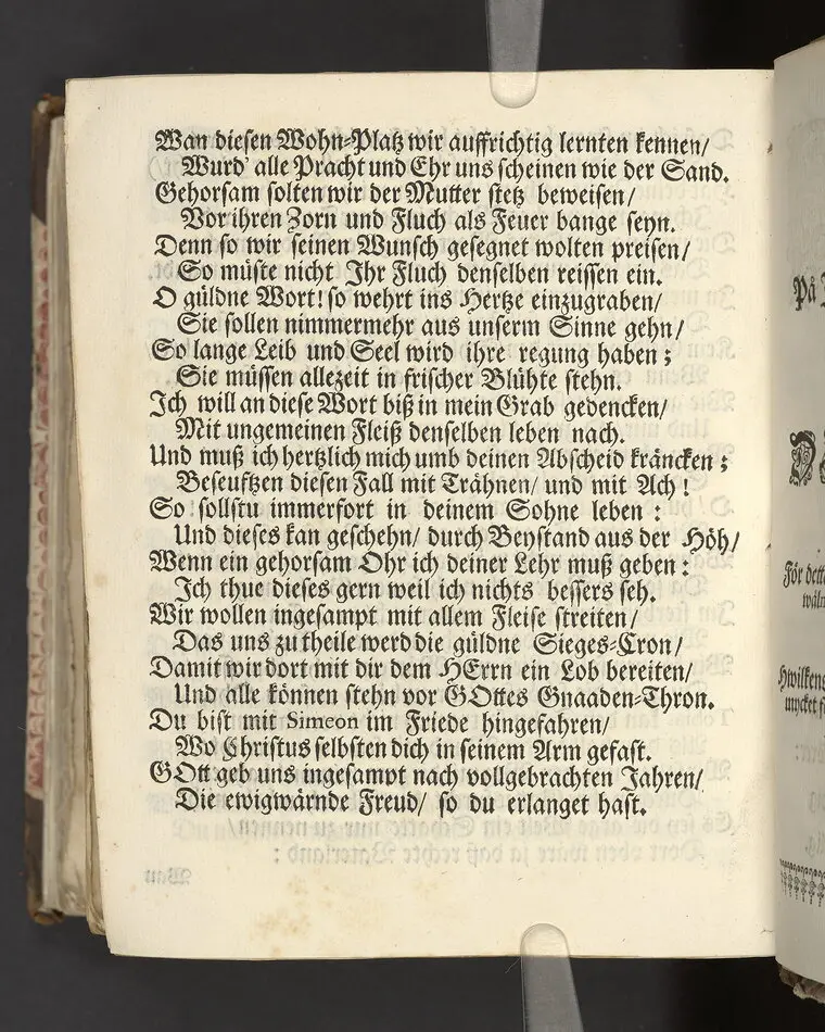 Der wohlbelohnte Gerechte, als der Weyland wohl-ehrenveste ... Diedrich von der Liedt, wohlbenahmter Kauff- und Handels-Mann in dieser königlichen Residentz-Stad Stockholm, und der hiesigen löblichen deutschen Kirchen wohlverordneter Eltester und Vorsteher, den 22. April, im Jahr Christi 1700. in der St. Nicolai Kirchen, bey volckreicher Versamlung, ansehnlich zur Erden bestetiget worden, fürgestellet aus dem 16. und 17. Versickeln des 5. Capitels des Buchs der Weiszheit, von M. Ægidio Strauchen ... Stockholm, gedruckt bey Olao Enæo, königl. Antiq. Arch. Buchdr.