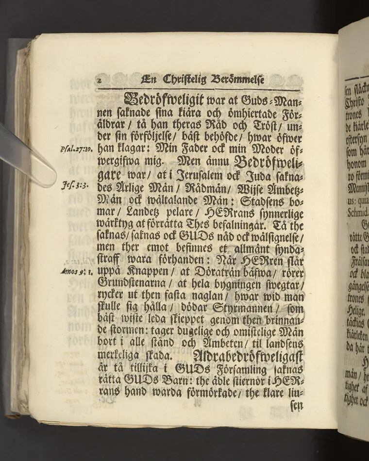 Gloriatio christiana, det är, en christelig berömelse af ett godt samwet. Hwilken den helige apostelen hafwer föreskrifwit; fordom kongl. may:ts tro-tienare ock Norkiöpings stads politie-borgmästare ... Carl Johansson altid älskat; och wid des jorde-färd uti en folckrijk församling den 23 febr. år 1708. allom christnom til efterdöme lemnat Petrus Asp ... Stockholm, tryckt, uti kongl. boktryckerie hos Joh. H. Werner, 1709.