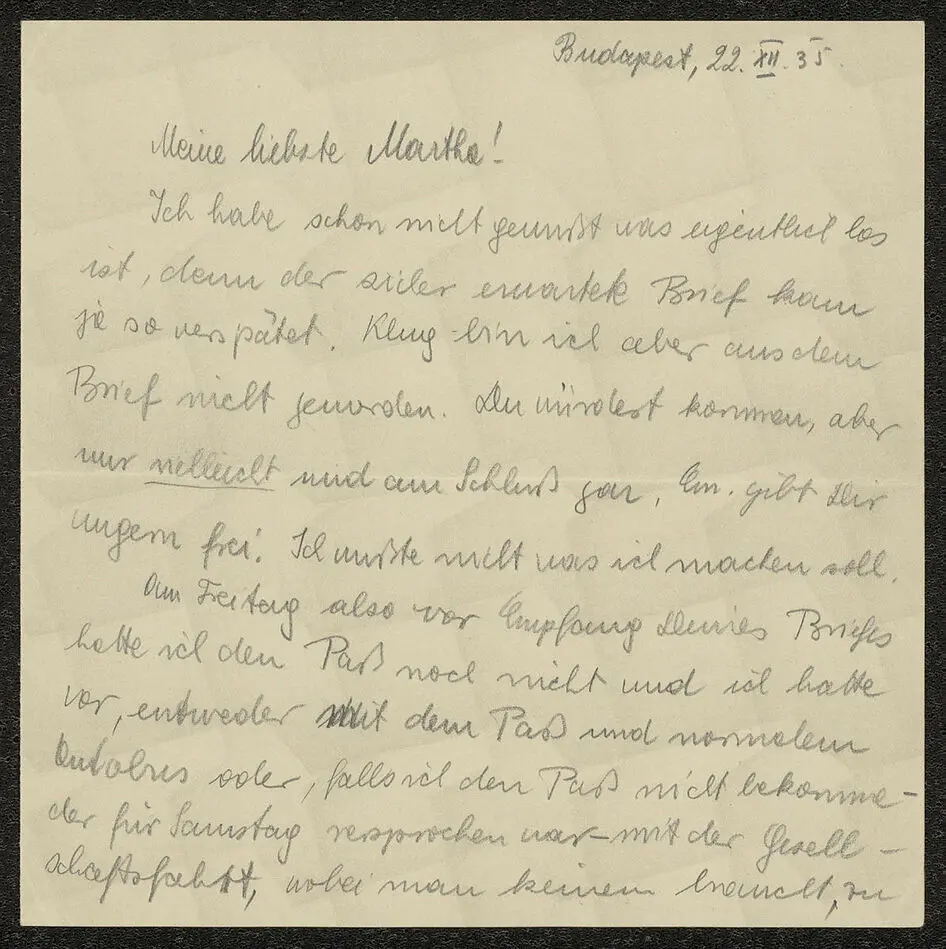 Bild på Brev från Stefan Böhm till Martha Böhm 1935-12-22