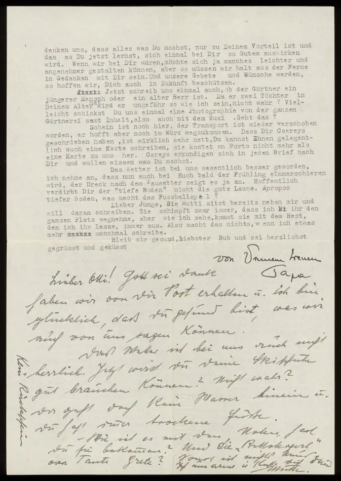 Brev från Elise och Josef Ullmann 1939-03-25