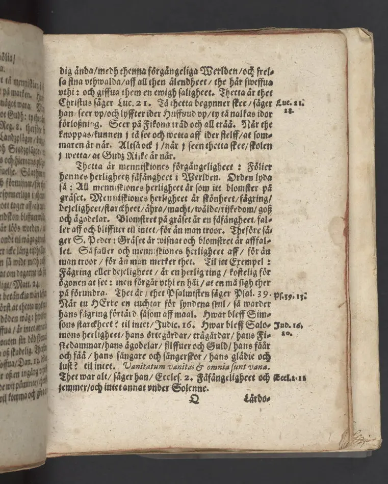 Then XXI lijkpredikningen/ hållin uthi S.Niclas i Stockholm/ öffuer Gudhfruchtige och vällärde Man/ H. Peder Månson/ K. Mtz. etc. hoffpredikant/ när hans s. lekamen ther begroffs/ then 18. Jun. 1624.