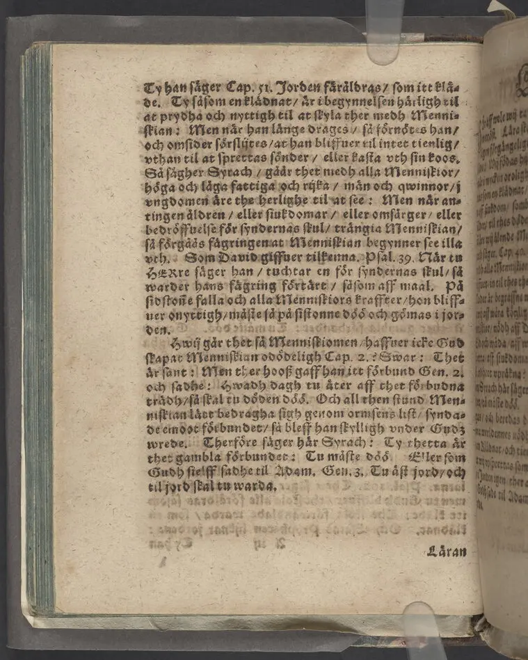 Then IX. lijkpredikningen, hållin i Sorunda soknekyrkia, vthi ... f. Görwäls til Fållenääs, s. h. Göstaff Biörsons effterlefwande änckias begraffning, then 1. julij, anno 1619.