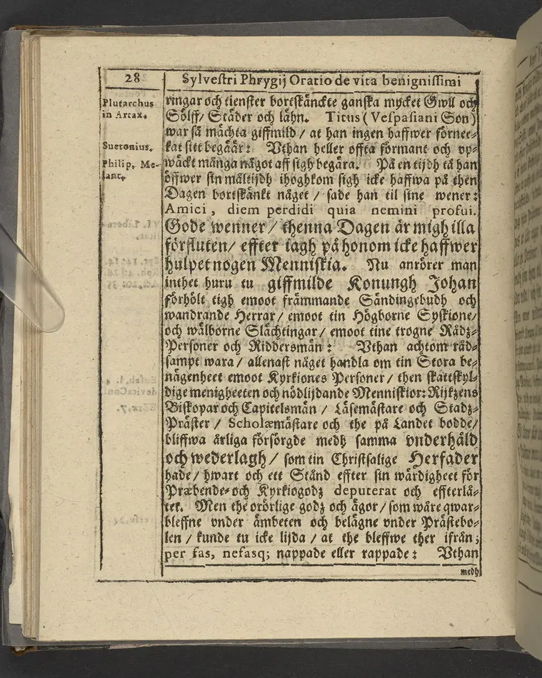 Agon regius, konglige Majesteetz till Swerige etc. H. Johans III... dödzkamp... Anteknat förste gången... på latiniskt språk... Dn. Jona Petri Nericio... Men nu... besmyckiat... medh Threnodia dramatica och... Drotningz Gunilæ epithaphijs... ich en... oration om... konungens... leffwerne... authore, Sylvestro Johan. Phrygio... Holmiæ A.C. 1620.