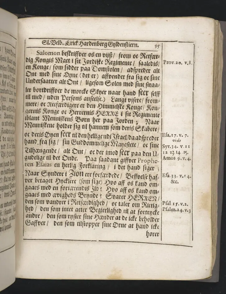 Guds börns stora bitterhed i denne jordiske fred... Da den erlig oc velbiurdig mand, Erick Hardenberg Gyldenstiern. Herre til Svanholm oc Karssholm... udi vor Frue Kircke udi Ydsted bleff bestädiget den 23 Januarij anno 1666. Oc forklaret aff Hans Hanssøn Resener... Tryckt i Malmø, aff Vitus Haberegger, aar 1667.