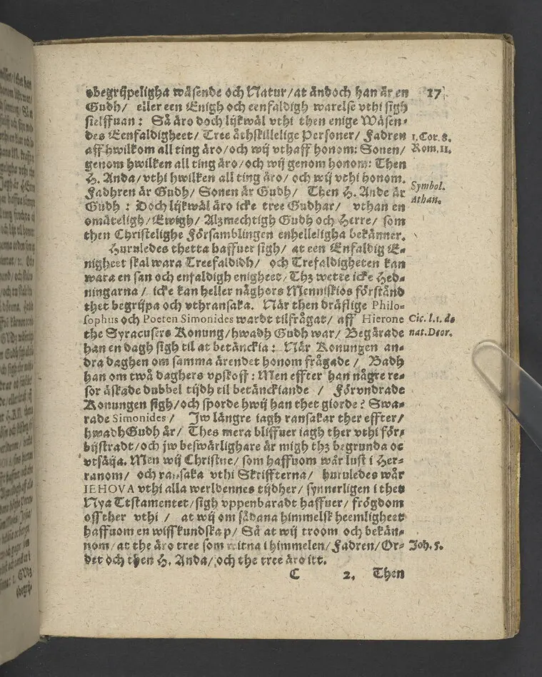 Symbolum Carolinum... Her Carls thens IX.des... symbolum, Iehova solatium meum, Gudh min tröst: Vthi then höghborne furstinnes... E. Sophies... begraffning i Strängnäs domkyrkio, then 22. Aprilis, anno 1612... Framstält vtaff M. Laurentio Paulino Gotho... Tryckt i Stockholm, af Ignatio Meurer, åhr 1613.