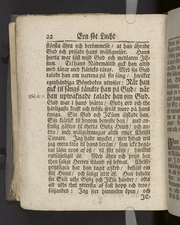 Een söt lucht af Ehrenpreisz, hwilken för thetta öfwer-inspectoren, then ädle och wälborne herren, nu hoos Gud weinnerligen salige, Herr Hans Ehrenpreus, lemnade ... tå thes dödelige deel nedsattes i griften, för altaret, uthi Arboga stadz-kyrckia, den 5. octobr. anno 1711 ... Stockholm, hos Johan H. Werner, kongl. May:tz och Upsala academiæ boktr. Åhr 1711.