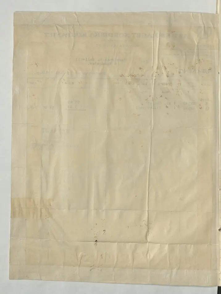 Kvitto från Aktiebolaget Nordiska Kompaniet, 1922