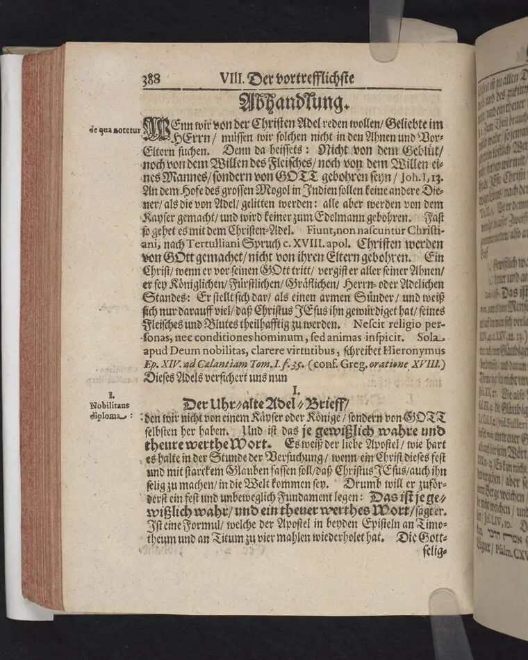 Der Vortrefflichste Christen-Adel/ In einer Christlichen Leichen-Predigt/ Tages vorher/ ehe Des ... Herrn Friedrichs von Werthern ... Der Röm. Käyserl. Maj. und des Heil. Röm. Reichs Erb-Cammer-Thürhüters .. Am 21. Decembr. 1686. Selig-verblichener Leichnam von Dreßden aus nacher Cölleda ... zu seinem Erb-Begräbnüß gebracht zu werden/ abgeführet worden.