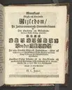 Der wohlbelohnte Gerechte, als der Weyland wohl-ehrenveste ... Diedrich von der Liedt, wohlbenahmter Kauff- und Handels-Mann in dieser königlichen Residentz-Stad Stockholm, und der hiesigen löblichen deutschen Kirchen wohlverordneter Eltester und Vorsteher, den 22. April, im Jahr Christi 1700. in der St. Nicolai Kirchen, bey volckreicher Versamlung, ansehnlich zur Erden bestetiget worden, fürgestellet aus dem 16. und 17. Versickeln des 5. Capitels des Buchs der Weiszheit, von M. Ægidio Strauchen ... Stockholm, gedruckt bey Olao Enæo, königl. Antiq. Arch. Buchdr.