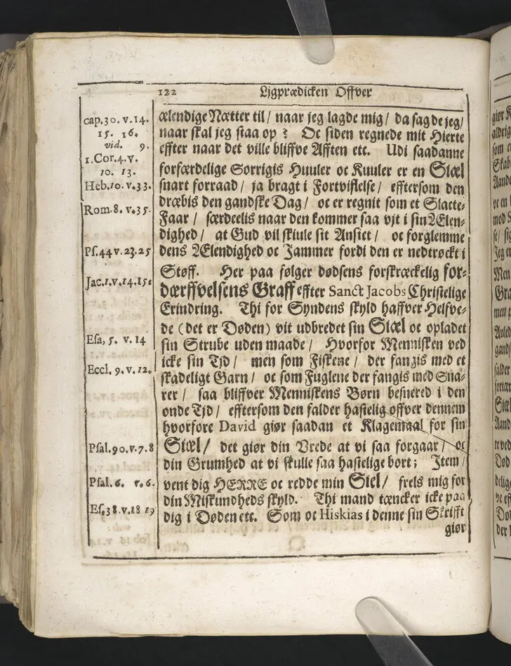 Guds börns stora bitterhed i denne jordiske fred... Da den erlig oc velbiurdig mand, Erick Hardenberg Gyldenstiern. Herre til Svanholm oc Karssholm... udi vor Frue Kircke udi Ydsted bleff bestädiget den 23 Januarij anno 1666. Oc forklaret aff Hans Hanssøn Resener... Tryckt i Malmø, aff Vitus Haberegger, aar 1667.