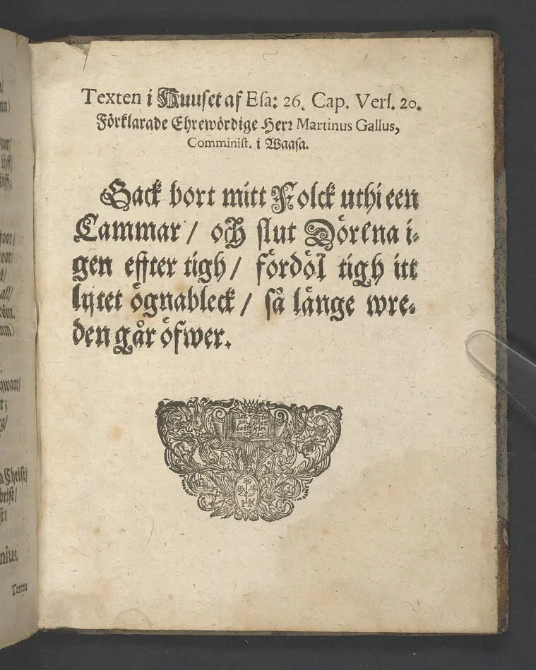 I.N.J. Status denatorum, the afsomnade dödas tilstånd, uthi een chtisteligh lijkpredijkningh,, öfwer ... herr Niels Erickzson Bergudd, fordom hauptmann öfwer ... hwilken i herranom afsomnade uti Malar sochn på sin egen swärd i Solfmo den 3. maij anno 1680 ... framstält ... aff Olavi Magni Arenio .