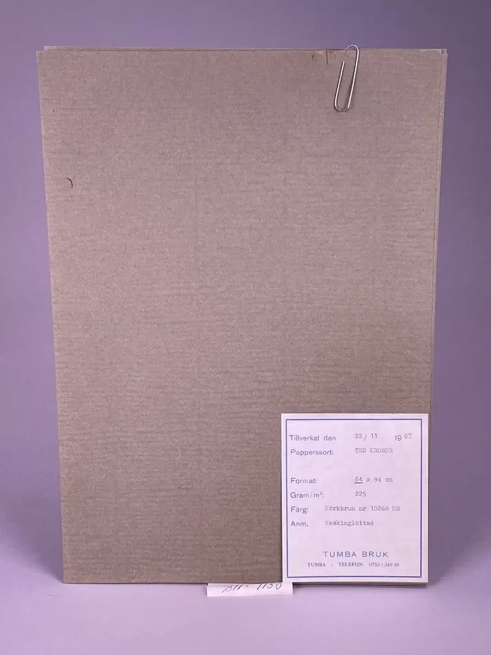 Bild på Referensark "Tre Kronor" 1967/B11-1150