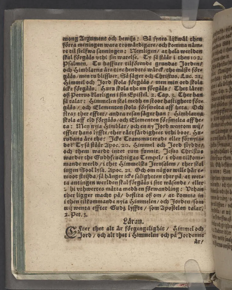 Then IX. lijkpredikningen, hållin i Sorunda soknekyrkia, vthi ... f. Görwäls til Fållenääs, s. h. Göstaff Biörsons effterlefwande änckias begraffning, then 1. julij, anno 1619.