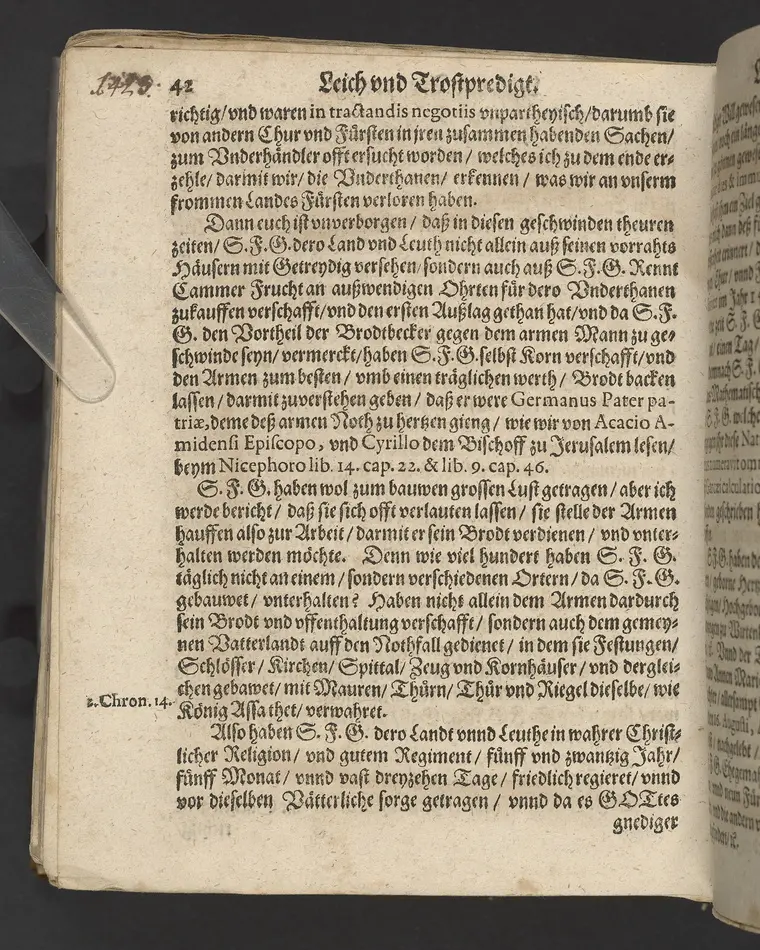 Ein Klagrede, über dem seligen und christlichen Abschied ... desz ... Herrn Wilhelens, Landgraffen zu Hessen, Graffen zu Catzenelnbogen ... anno 1592 ... Gehalten den 10. septembris in der Newenstatt zu Cassel, durch Johannem Strackium ... Gedruckt zu Marpurg, durch Paulum Egenolff, im Jahr, MDXCIII.
