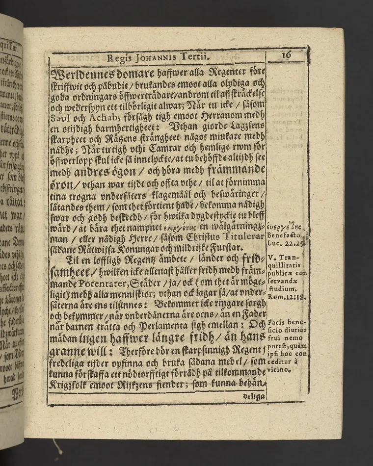 Agon regius, konglige Majesteetz till Swerige etc. H. Johans III... dödzkamp... Anteknat förste gången... på latiniskt språk... Dn. Jona Petri Nericio... Men nu... besmyckiat... medh Threnodia dramatica och... Drotningz Gunilæ epithaphijs... ich en... oration om... konungens... leffwerne... authore, Sylvestro Johan. Phrygio... Holmiæ A.C. 1620.